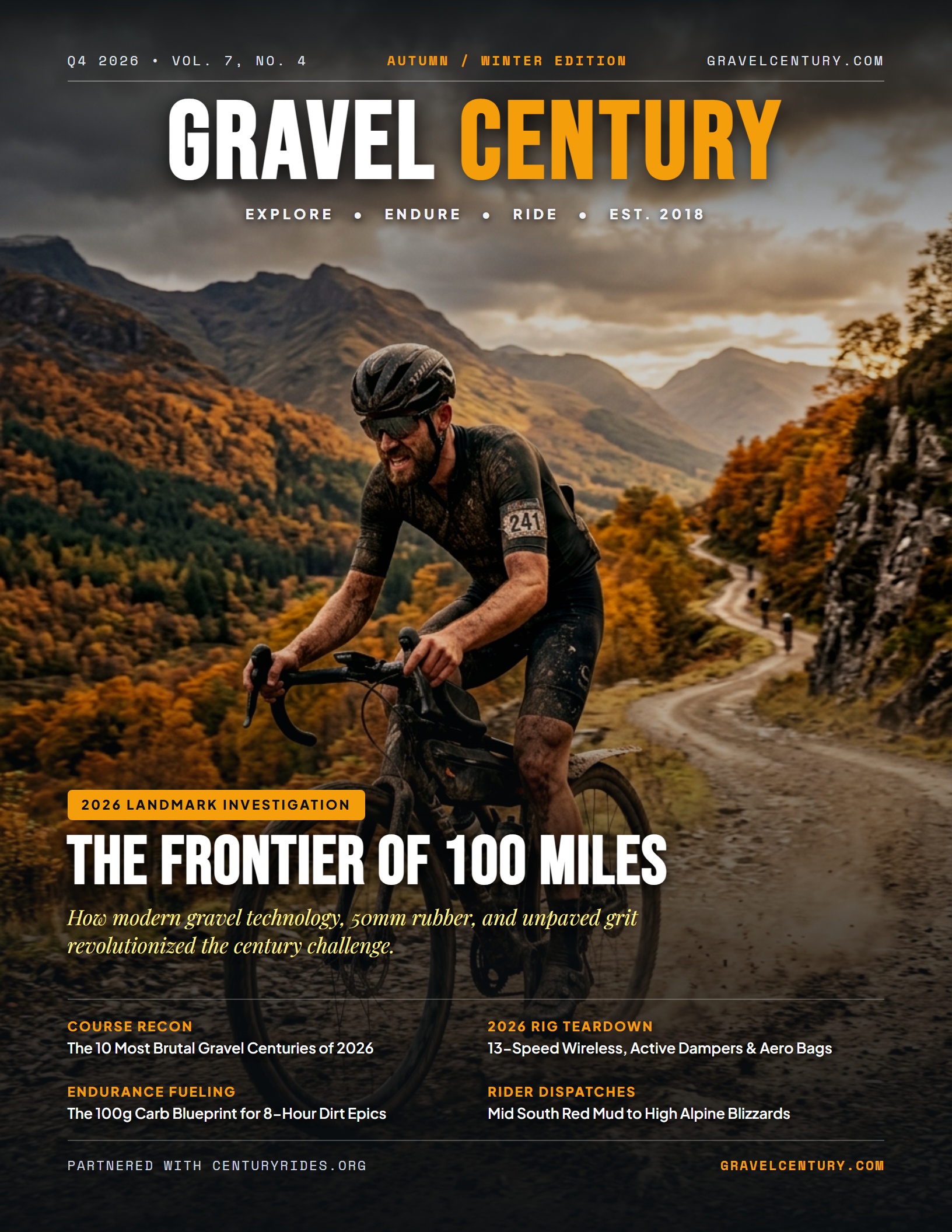 Gravel Century Magazine Q4 2026 Cover